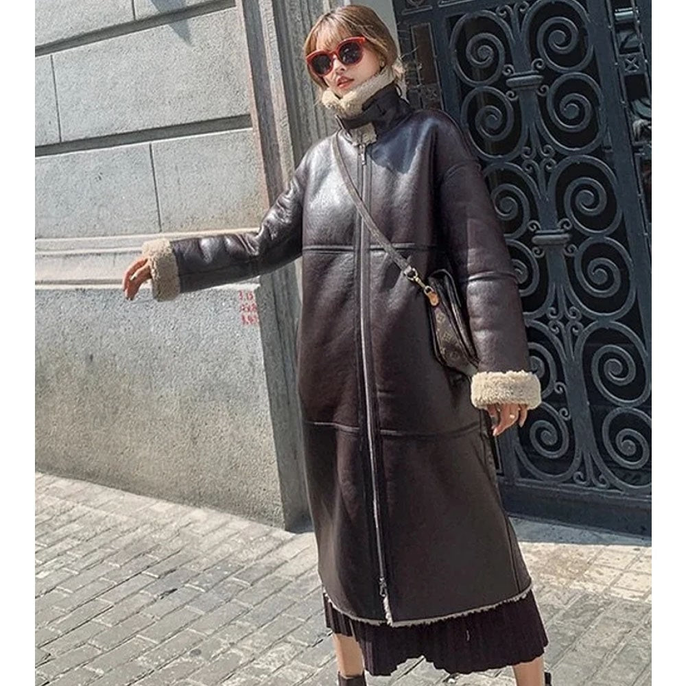 Women’s B3 Bomber shearling Coat