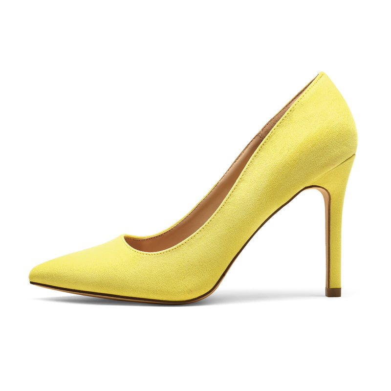 Women's High Heel Suede Pump Shoes
