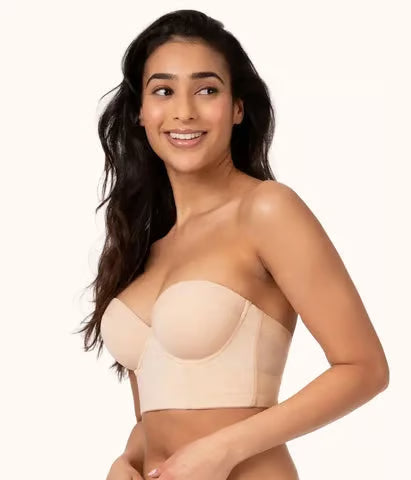 (🎁LAST DAY 49% OFF)😍Women's Full Bust and Full Figure Strapless Longline Bra✨BUY 2 GET EXTRA 20% OFF & FREE SHIPPING 🎁