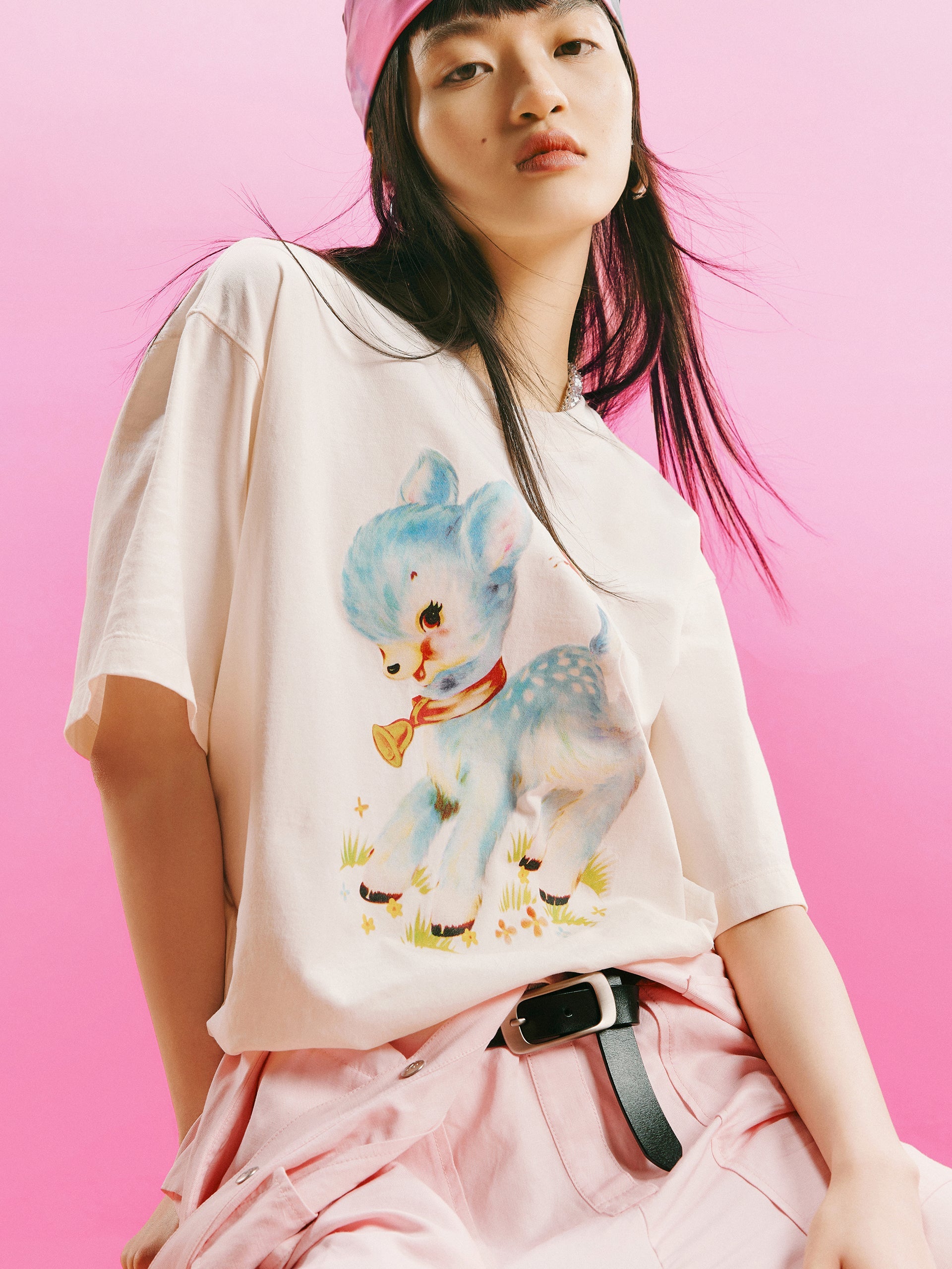 HOT SALE Cartoon Print Cotton T-shirt