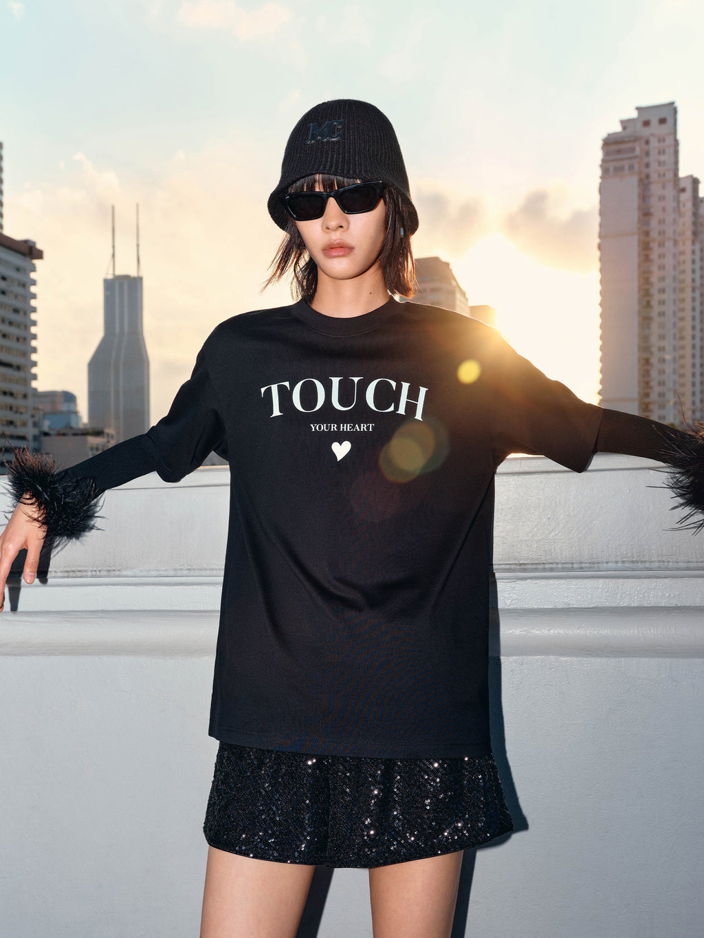 Sweetheart Print Cotton T-Shirt