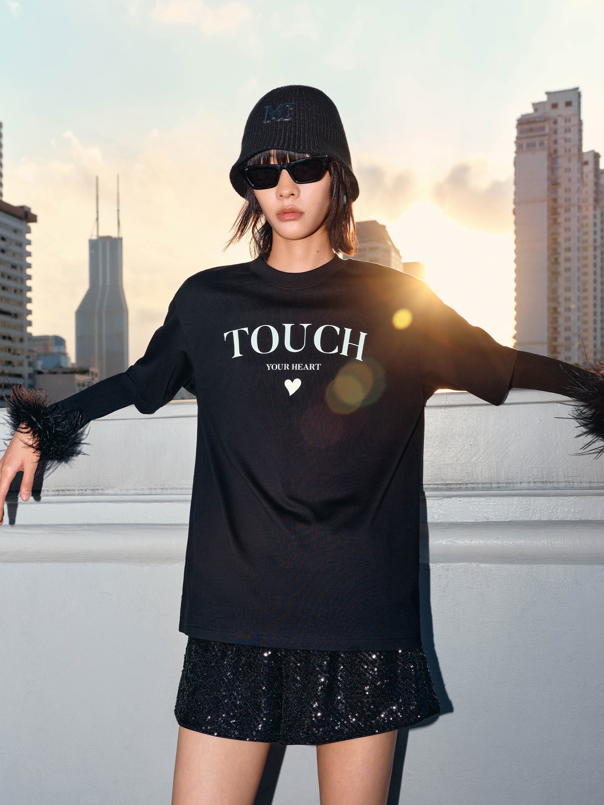 Sweetheart Print Cotton T-Shirt