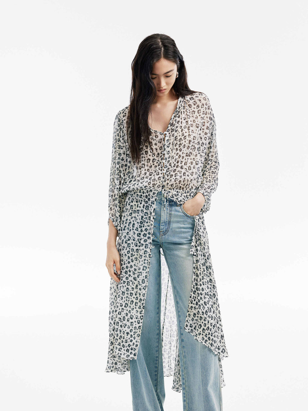 Leopard Print Midi Dress