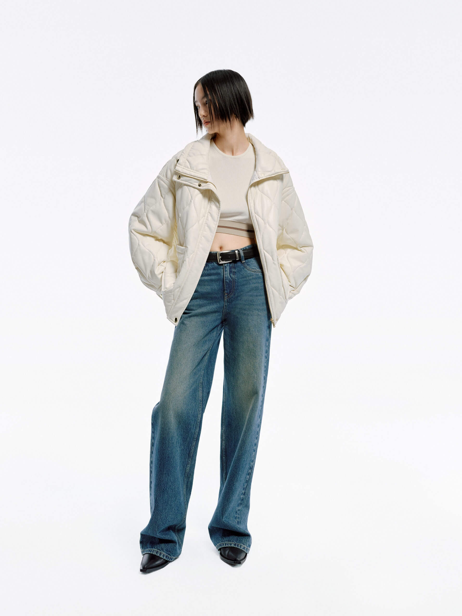 PU Leather Pocket Jacket