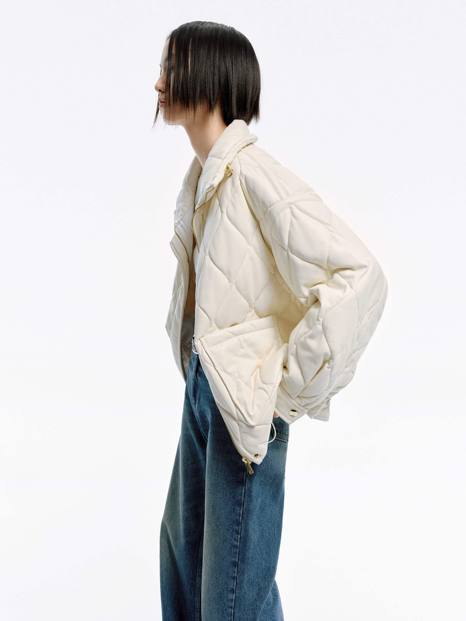 PU Leather Pocket Jacket