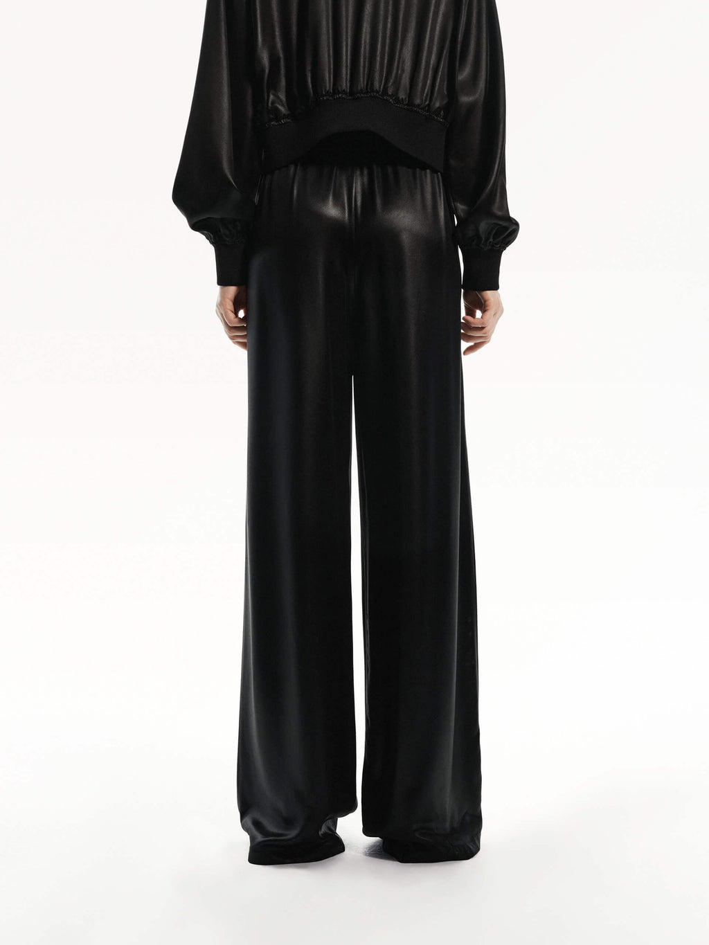 Straight Elastic Waist Pants