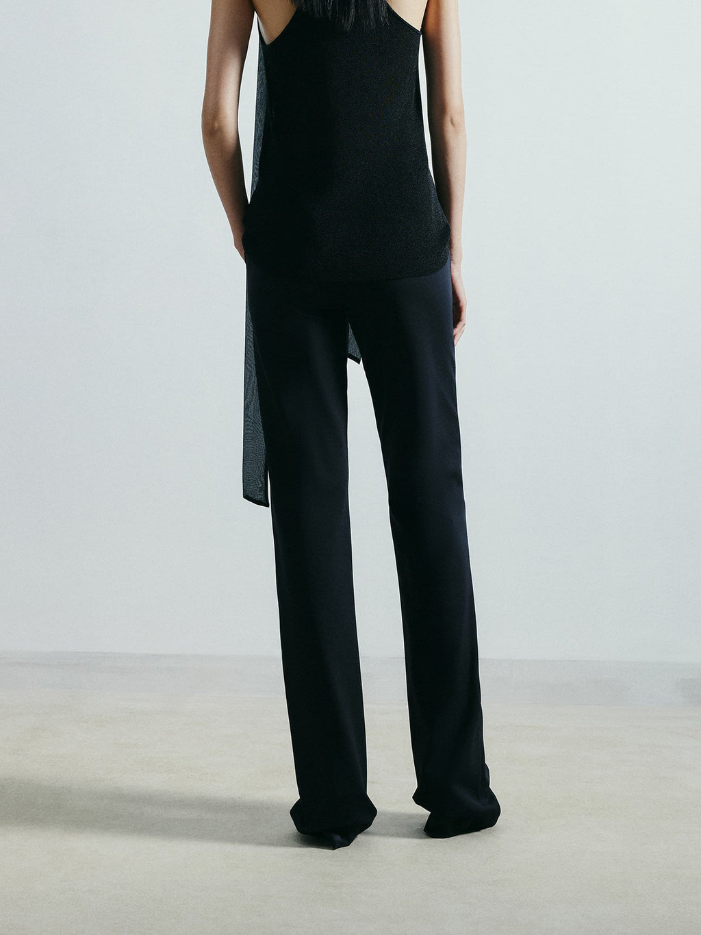 Mid Waist Flared Pants