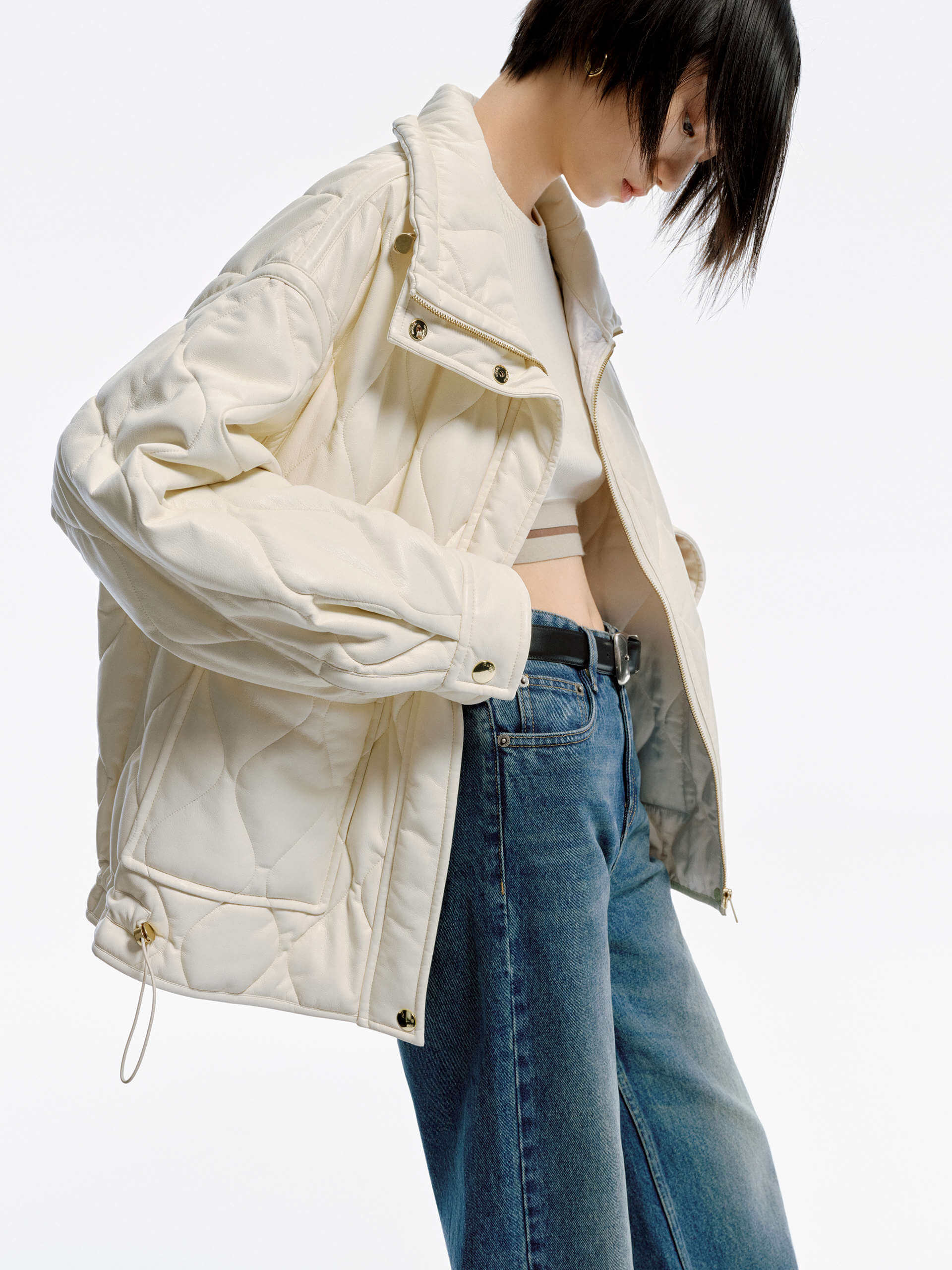 PU Leather Pocket Jacket