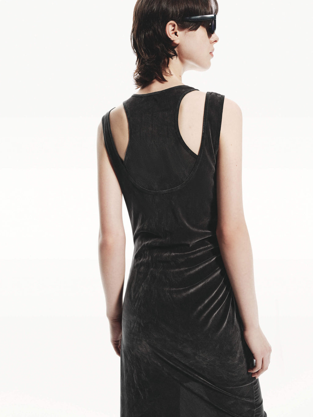 Velvet Textured Midi Dress