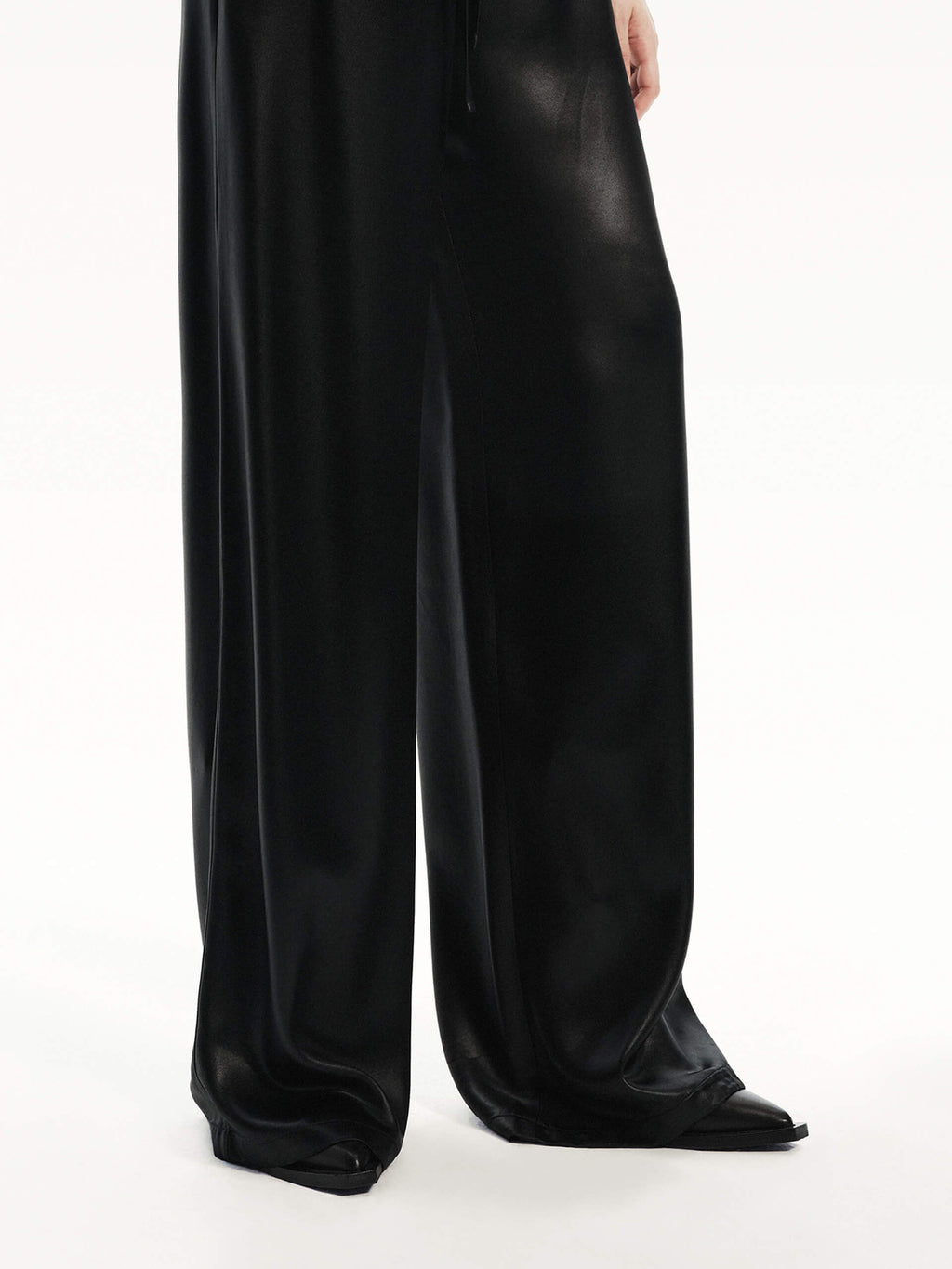 Straight Elastic Waist Pants