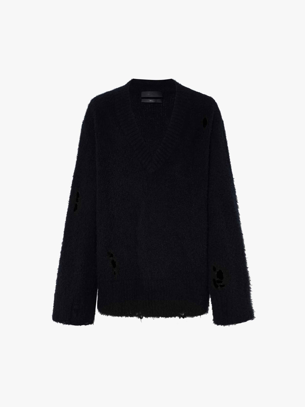 V-neck Distressed Sweater