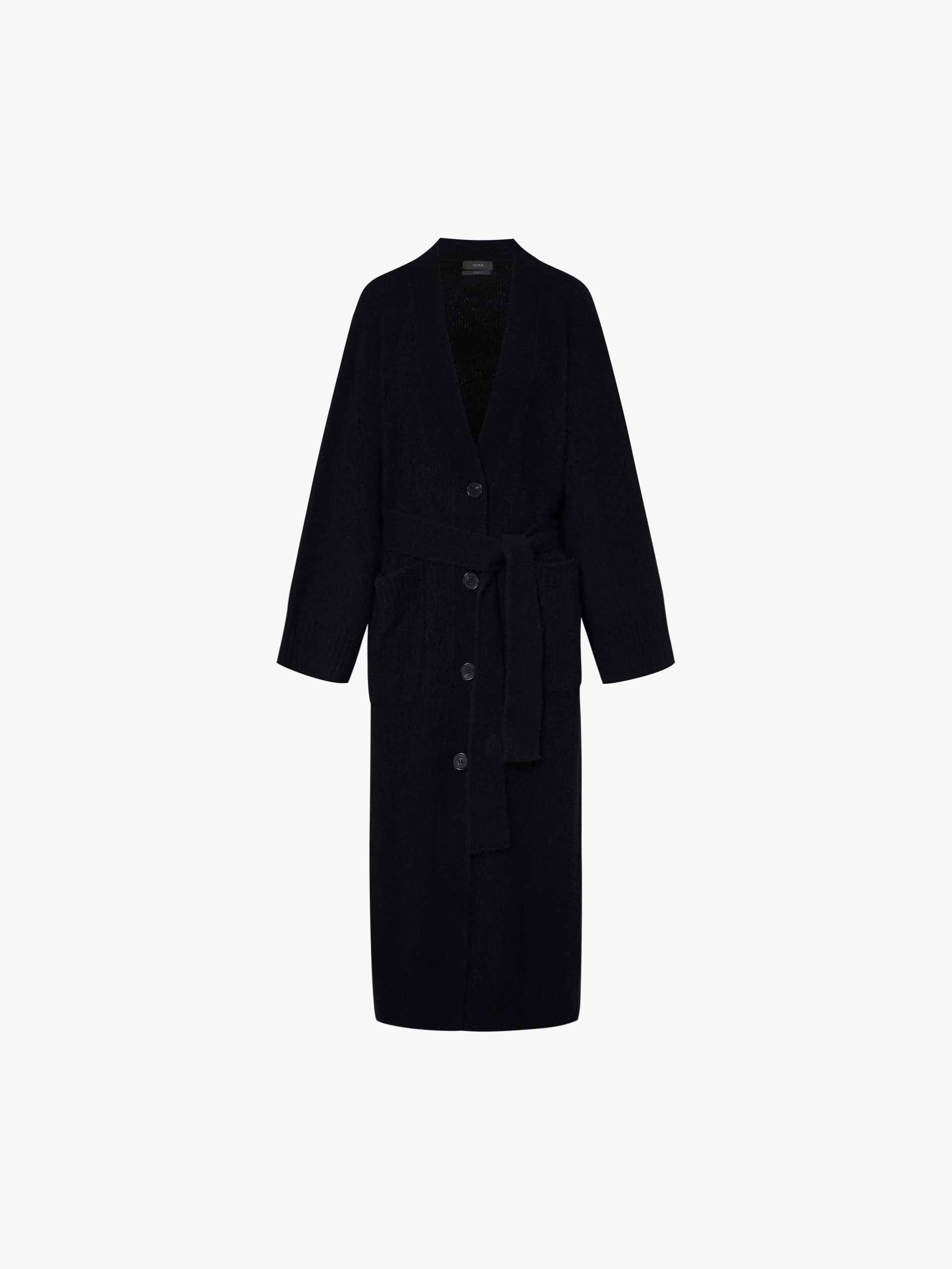 Wool Blend Long Cardigan