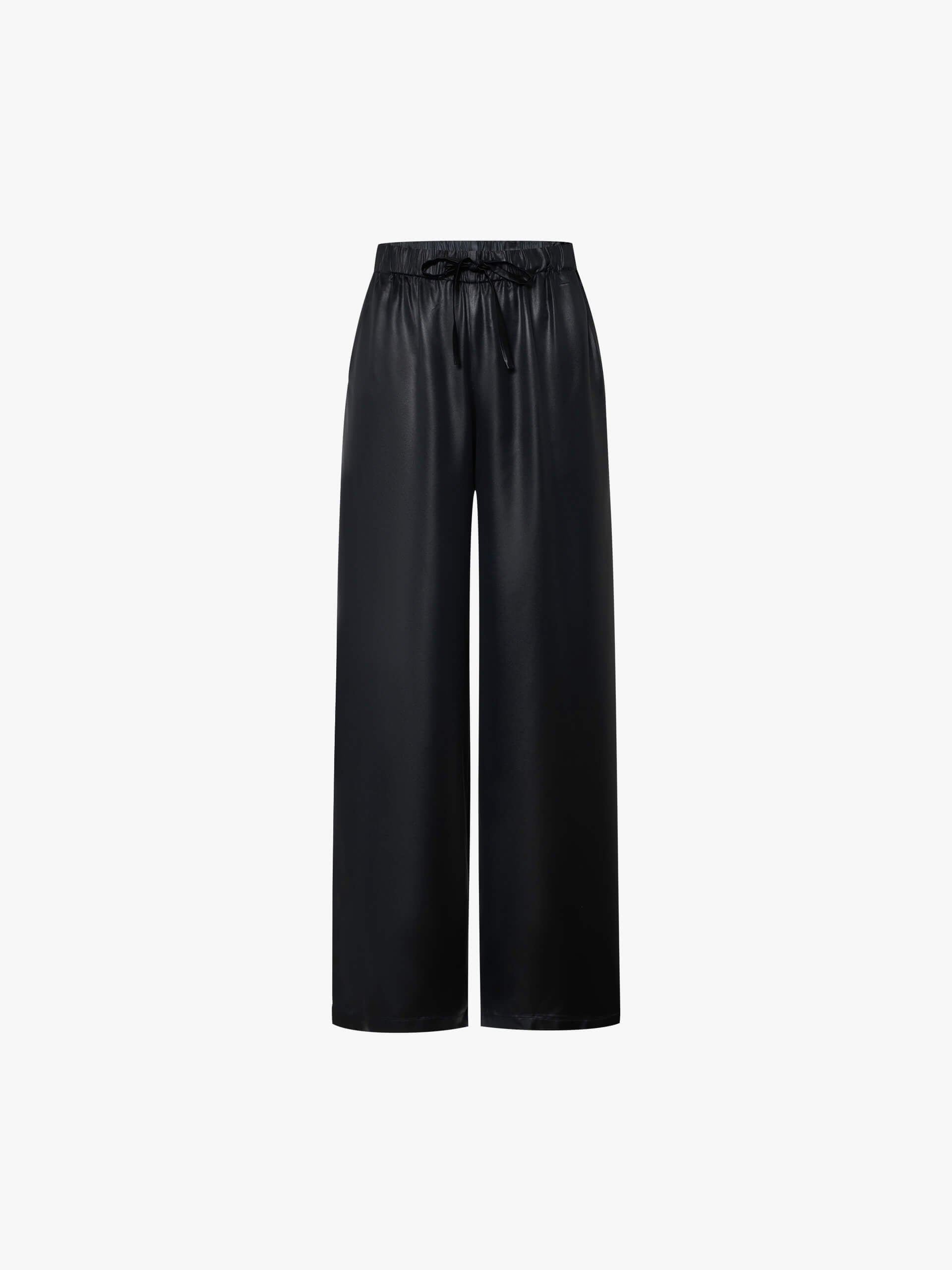 Straight Elastic Waist Pants