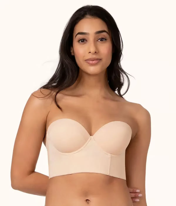 (🎁LAST DAY 49% OFF)😍Women's Full Bust and Full Figure Strapless Longline Bra✨BUY 2 GET EXTRA 20% OFF & FREE SHIPPING 🎁