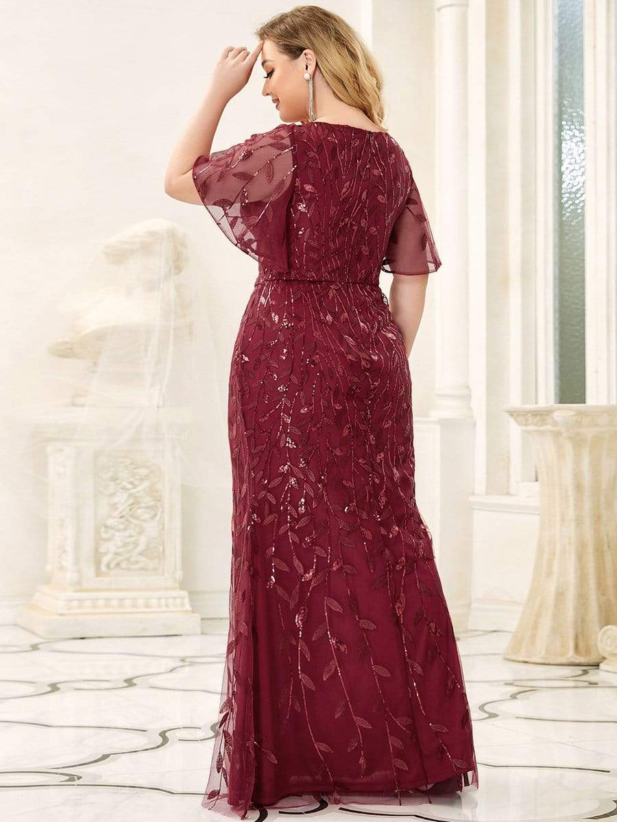 Long Mermaid Style Plus Size Formal Dress for Special Occasions