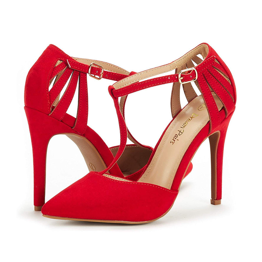 Strappy High Heel Pump Shoes