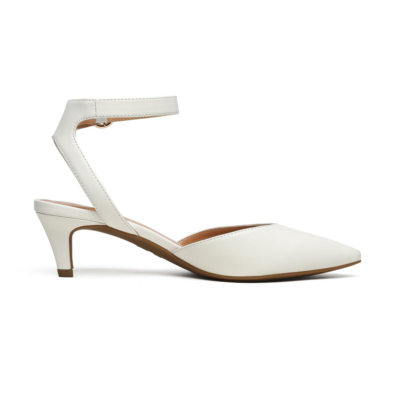 Ankle Strap Low Heel Pumps