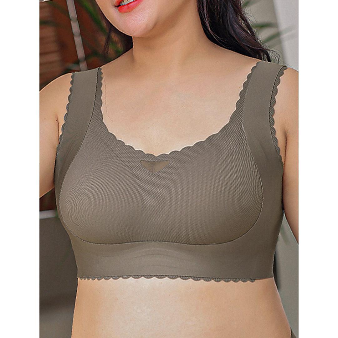 Helena Scalloped Design Natural Uplift Adjustment Bra For Cup DDD-I